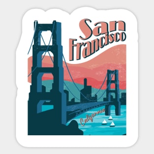 San Francisco red Sticker